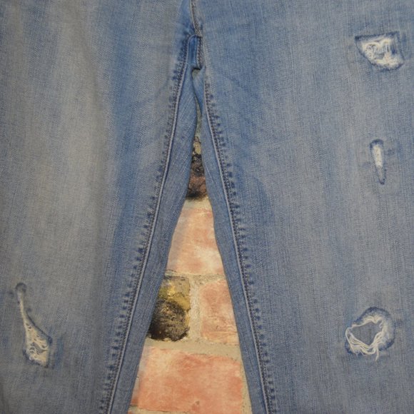 White House Black Market distressed jeans/whitewashed/women's size 6 - Picture 8 of 10